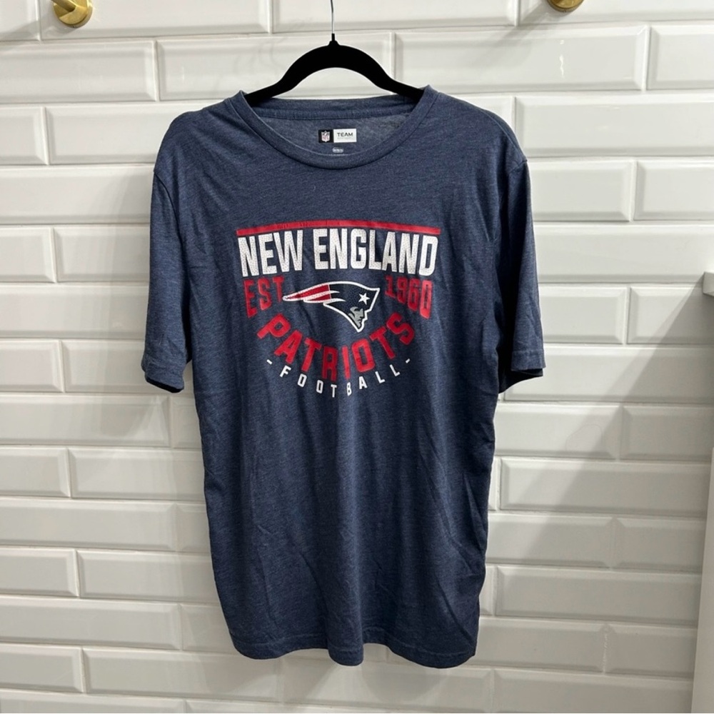 NFL New England Patriots Football Logo T-Shirt
- Navy